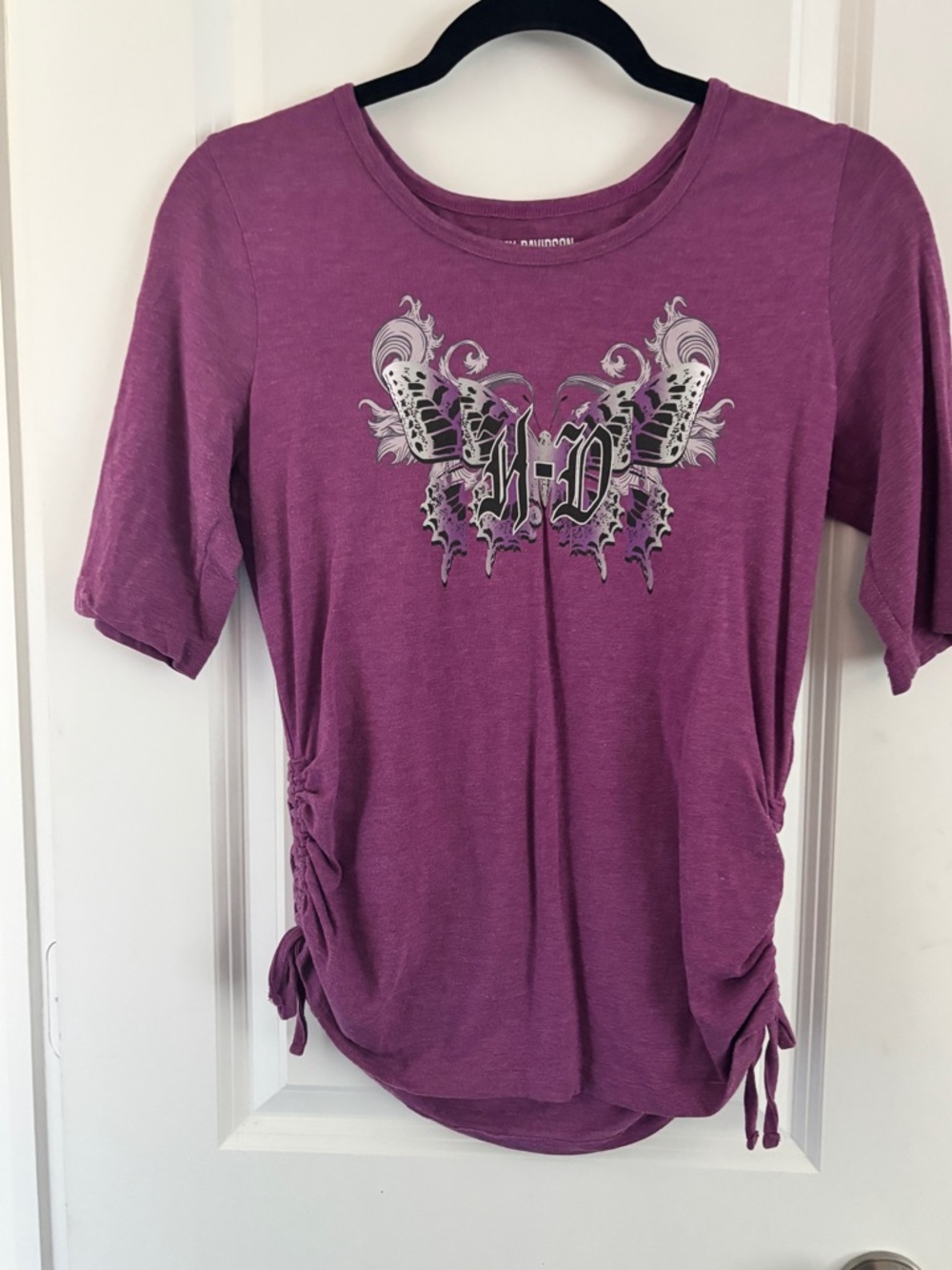 Harley-Davidson Purple Crewneck Graphic Tee